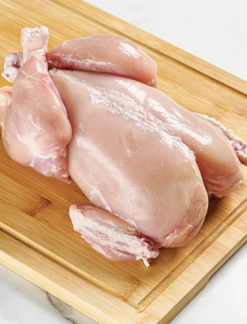 Whole skinless chicken