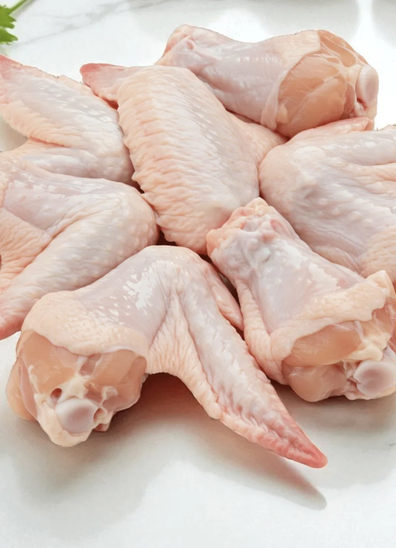 A closer look at chicken wings